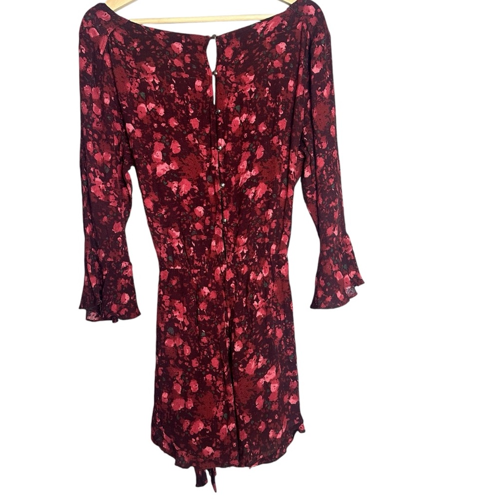 Free People All the Right Ruffles Wrap Front Romper Size Medium - Picture 3 of 6